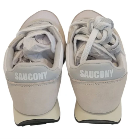 NIB Saucony Vintage Jazz Original Men's 6 Women's 7.5 White/Grey/Beige - Picture 6 of 16